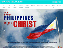 Tablet Screenshot of miraclehour.org